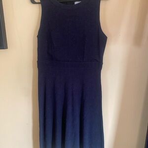 LOFT Black Midi Dress